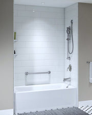 Tub with White large subway tile pattern walls including taps - INSTALLED PRICE