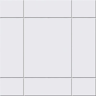 8x10 Tile pattern acrylic walls - INSTALLED PRICE