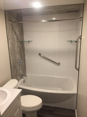Marble Cove colour Acrylic walls - INSTALLED PRICE