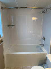 Tub with white acrylic walls including taps - Base package - INSTALLED PRICE